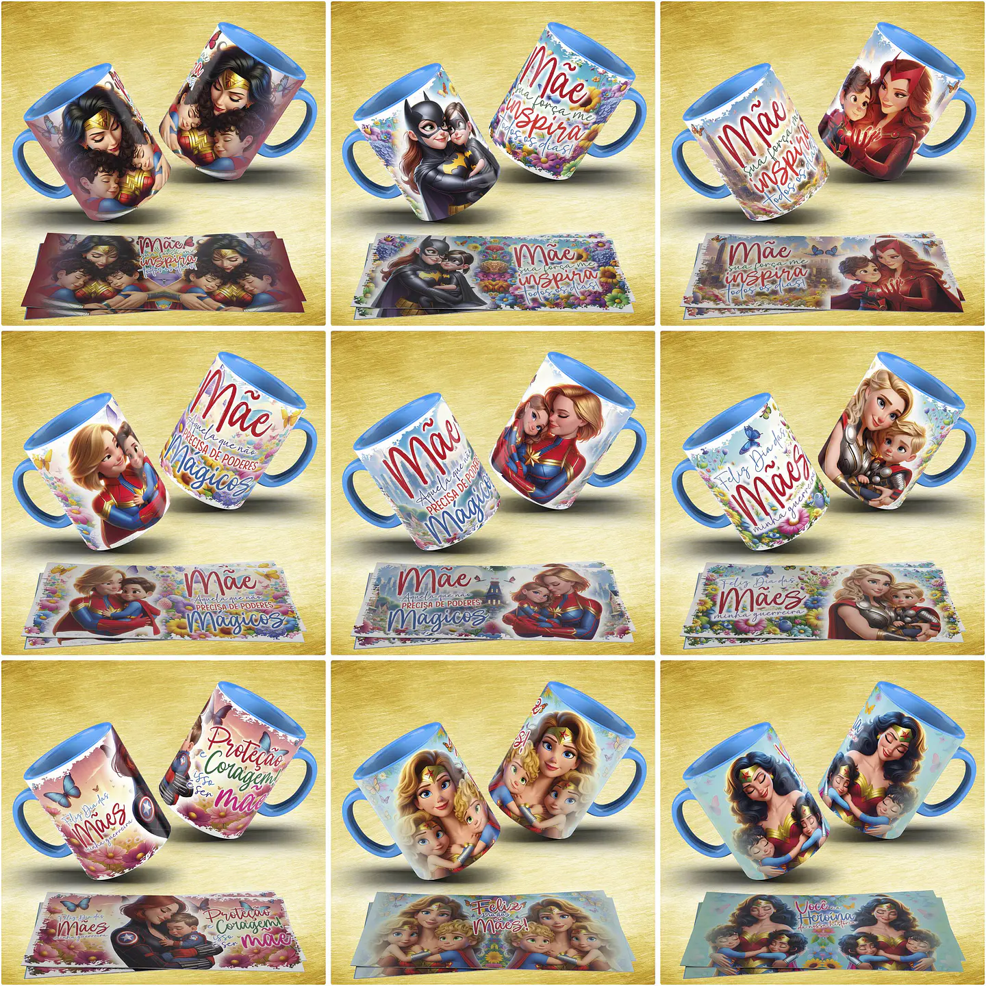 35 Artes para Caneca Dia da Mães Heróinas Arquivos em Jpg  4