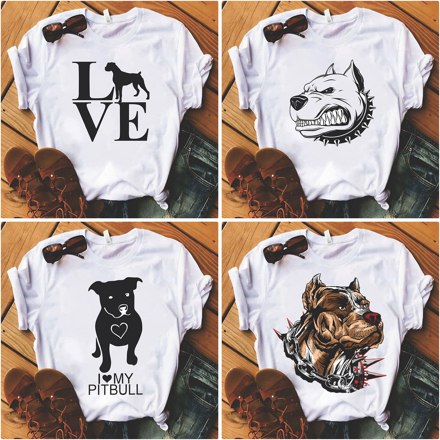 18 Artes para Camisa Dog Pitbul Arquivos em Jpg  1
