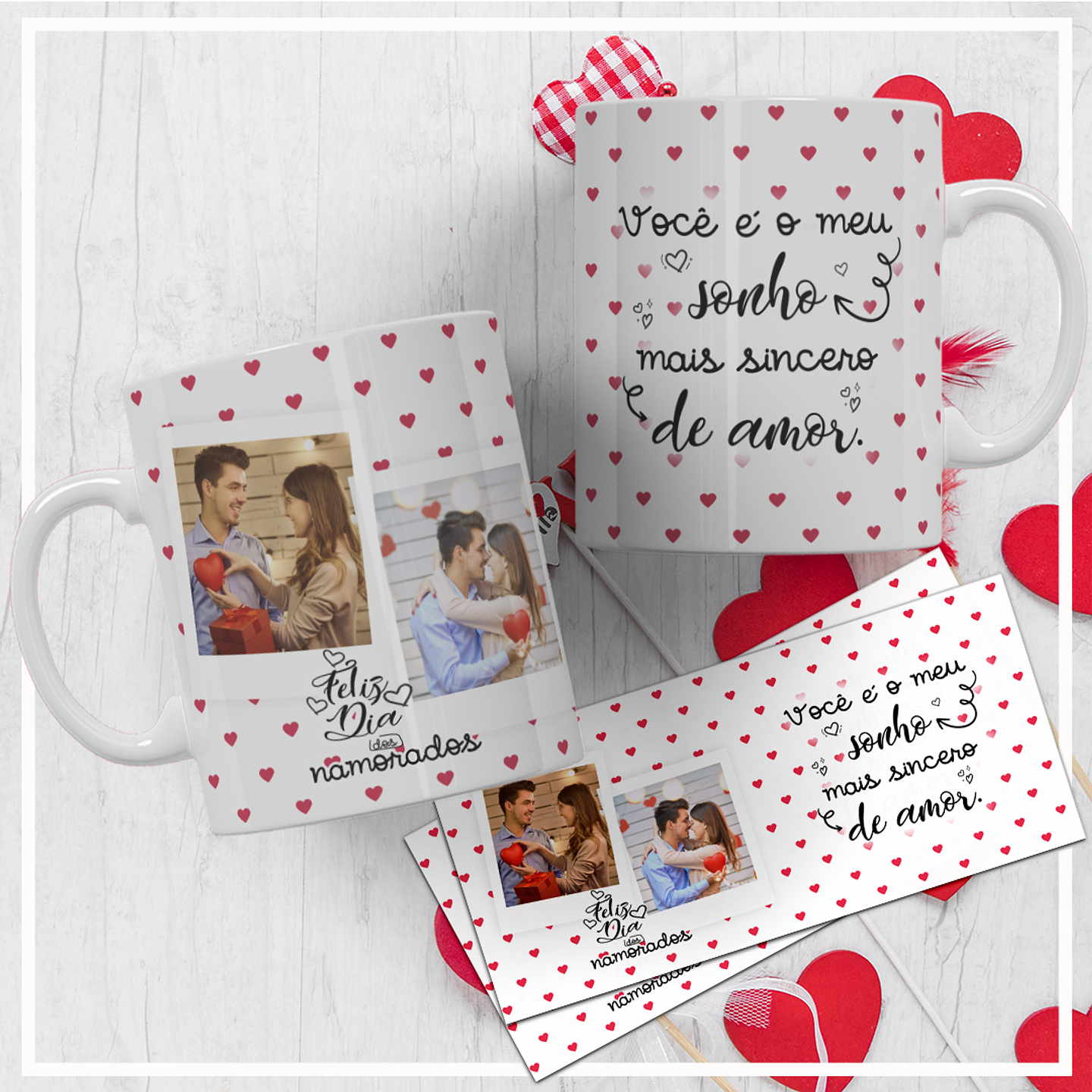 20 Artes para Caneca Dia dos Namorados Arquivos Editáveis + Jpg 4