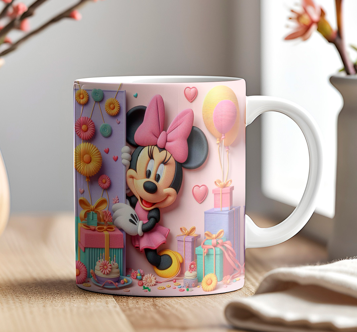 9 Artes para Caneca Aniversário Disney 3d Arquivos em Jpg 4