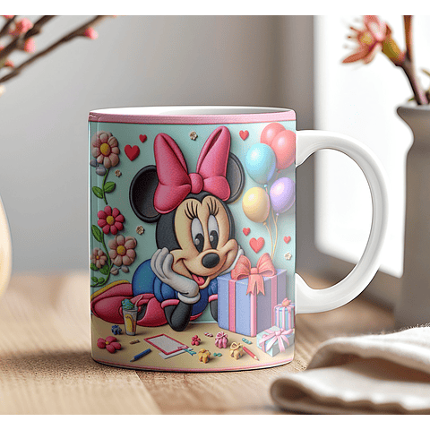 9 Artes para Caneca Aniversário Disney 3d Arquivos em Jpg