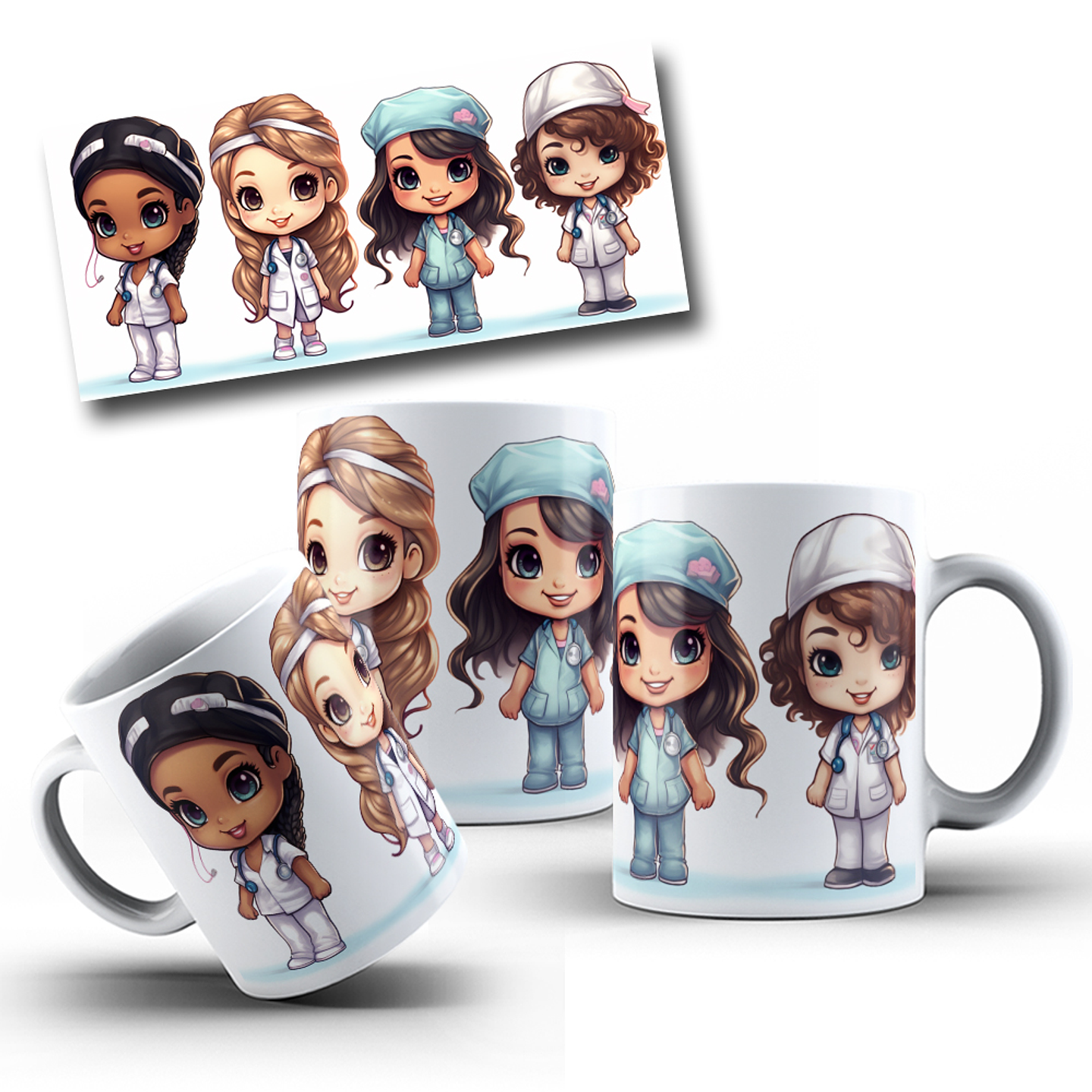 8 Artes para Caneca Medicina Area da Saúde Arquivos em Jpg  2
