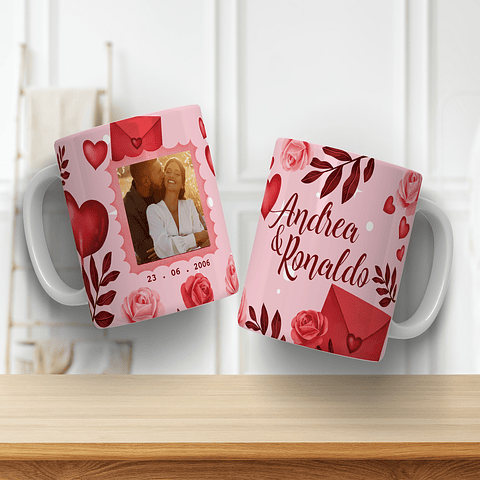 9 Artes para Caneca Casal Dia dos Namorados Arquivos Editáveis 