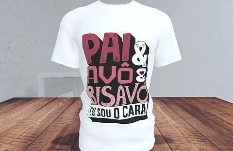 9 Artes para Camisa Pai Avô e Bisavô Arquivos Editável + Jpg