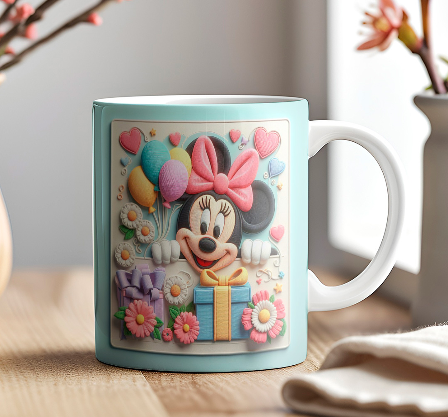 9 Artes para Caneca Aniversário Disney 3d Arquivos em Jpg 6