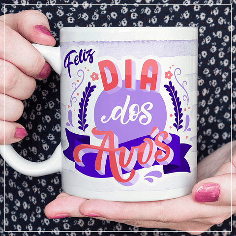 6 Artes para Caneca Dia dos Avós Arquivos em Jpg 