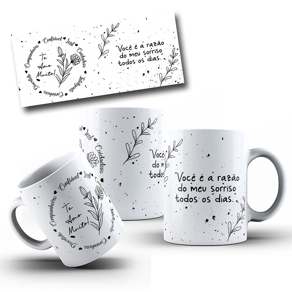 8 Artes para Caneca Dia dos Namorados Arquivos em Jpg  5