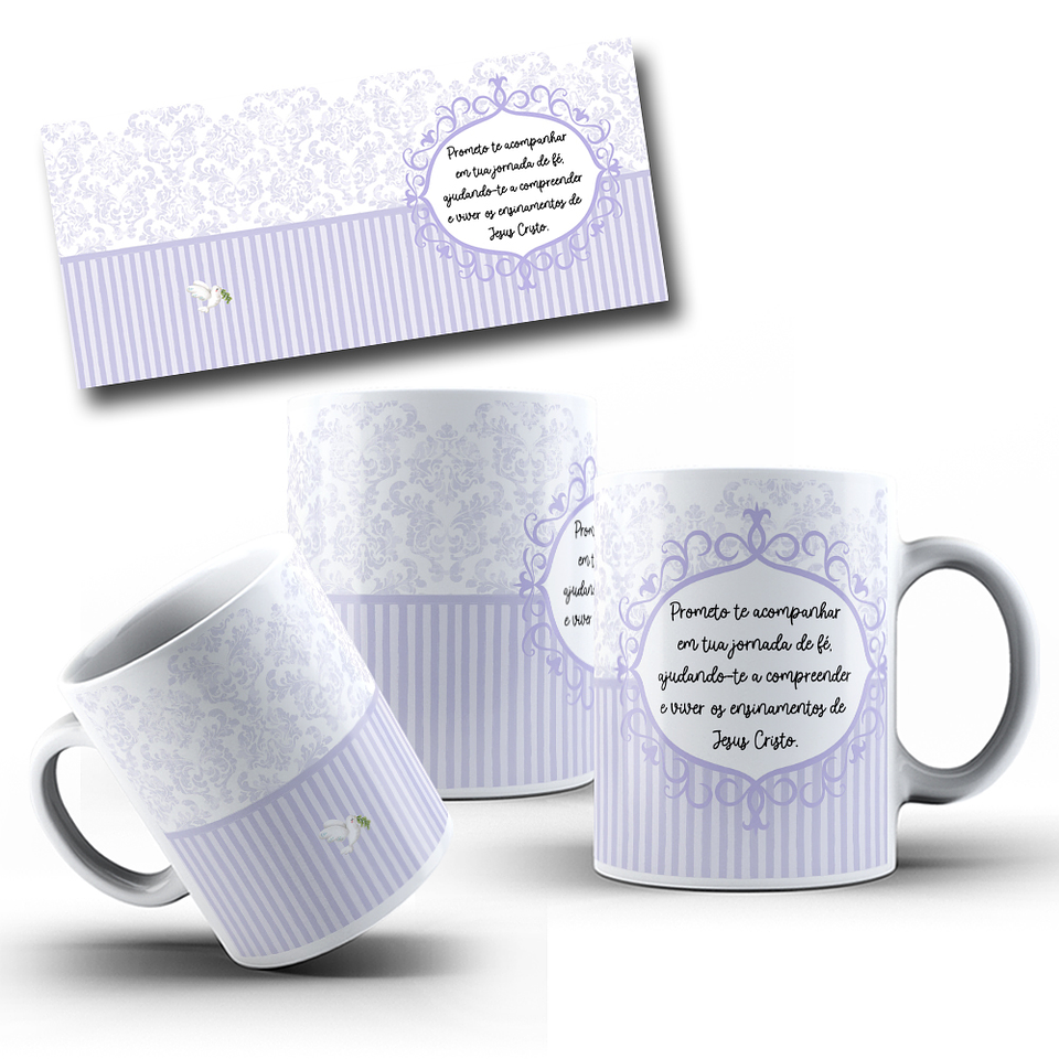 5 Artes para Caneca Padrinhos de Batismo Arquivos em Jpg 3