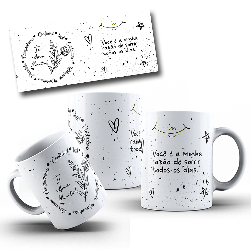 8 Artes para Caneca Dia dos Namorados Arquivos em Jpg  7