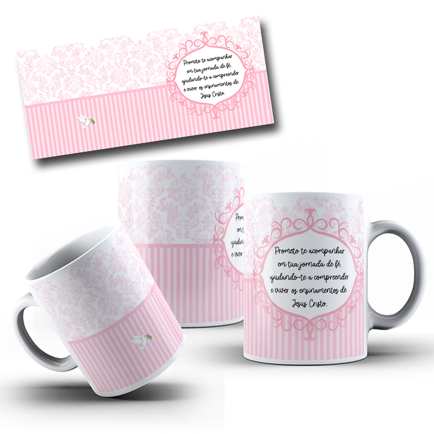 5 Artes para Caneca Padrinhos de Batismo Arquivos em Jpg 5