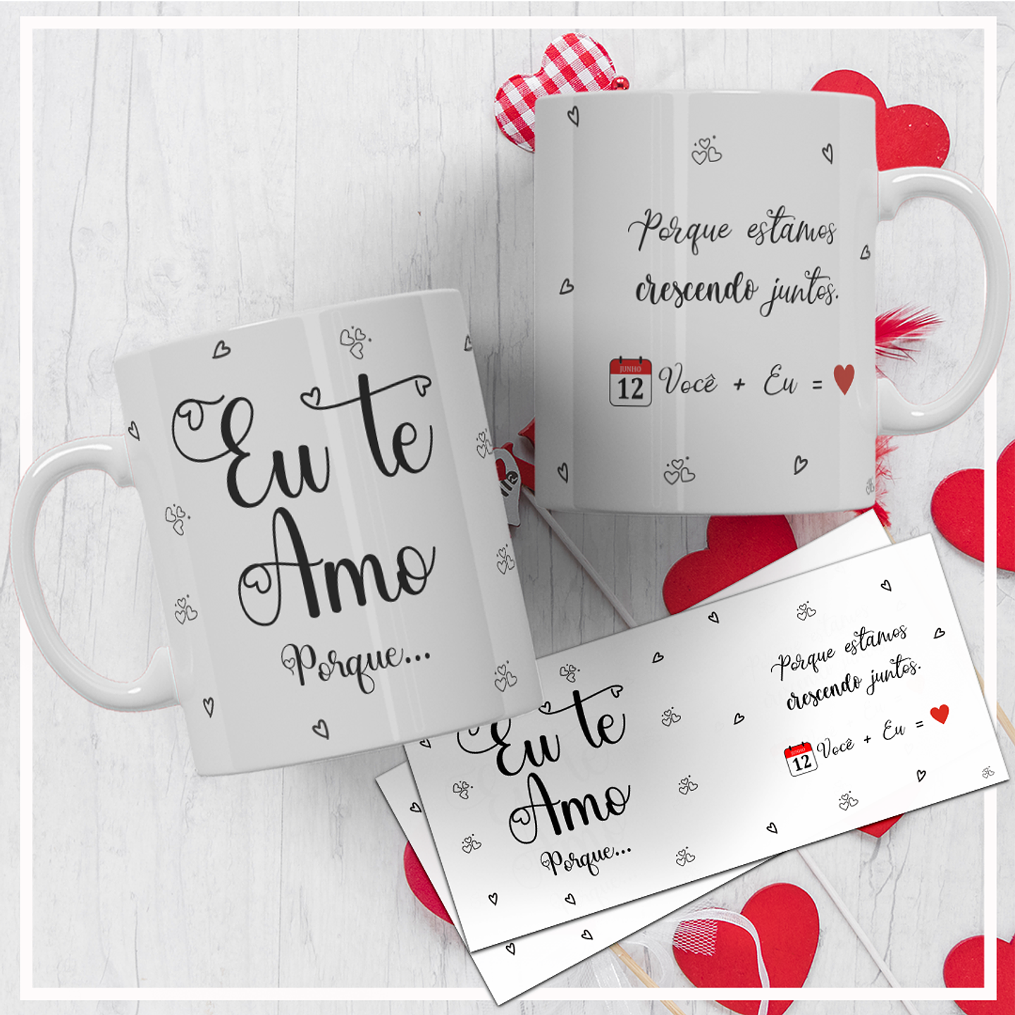 12 Artes para Caneca Dia dos Namorados Arquivos Editáveis + Jpg  12