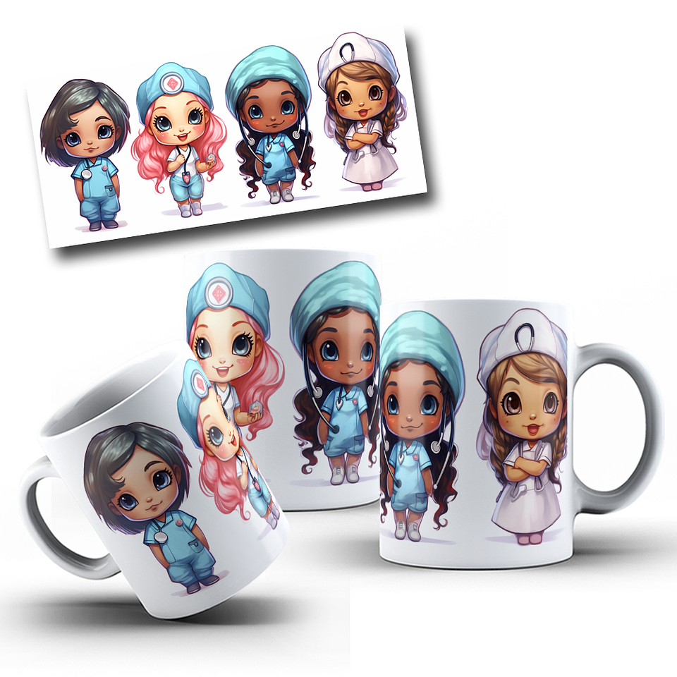 8 Artes para Caneca Medicina Area da Saúde Arquivos em Jpg  6