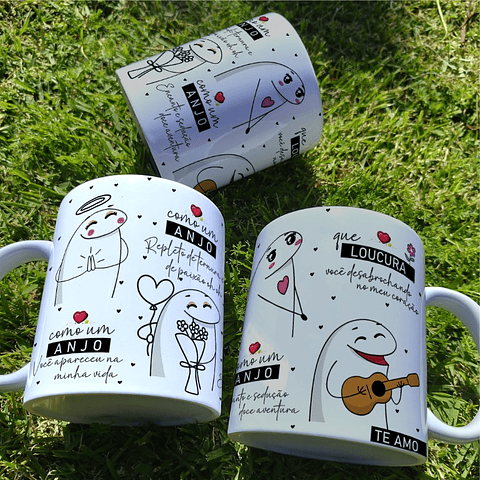 Arte Caneca Flork Como um anjp você apareceu na minha vida Arquivo Editável