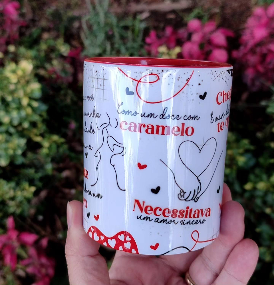 Arte Caneca Quem diria que você viria sem dizer que vinha, porque nunca é tarde Arquivo Editável 3