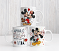 6 Artes Caneca e Camisa Dia dos Namorados Mickey e Minnie Arquivos Editável  - Thumbnail 1