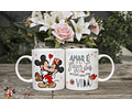 6 Artes Caneca e Camisa Dia dos Namorados Mickey e Minnie Arquivos Editável 