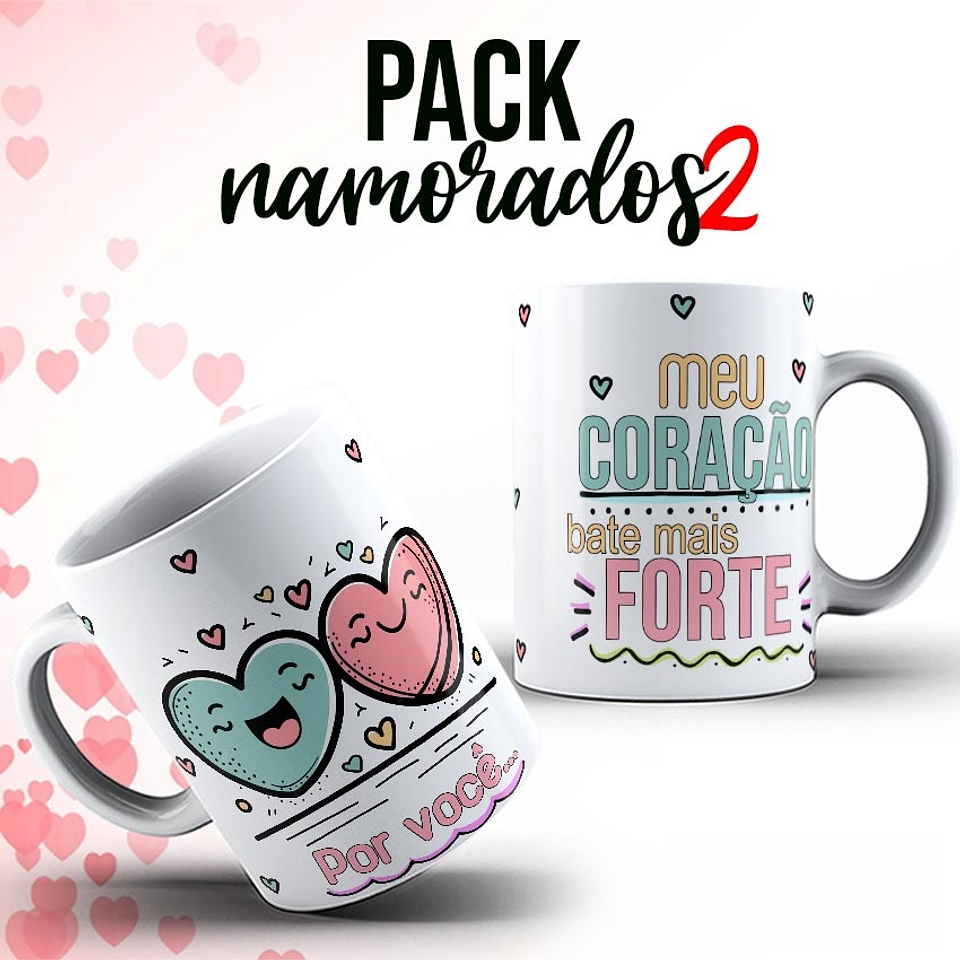 10 Artes Caneca Dia dos Namorados Arquivos Editável  1