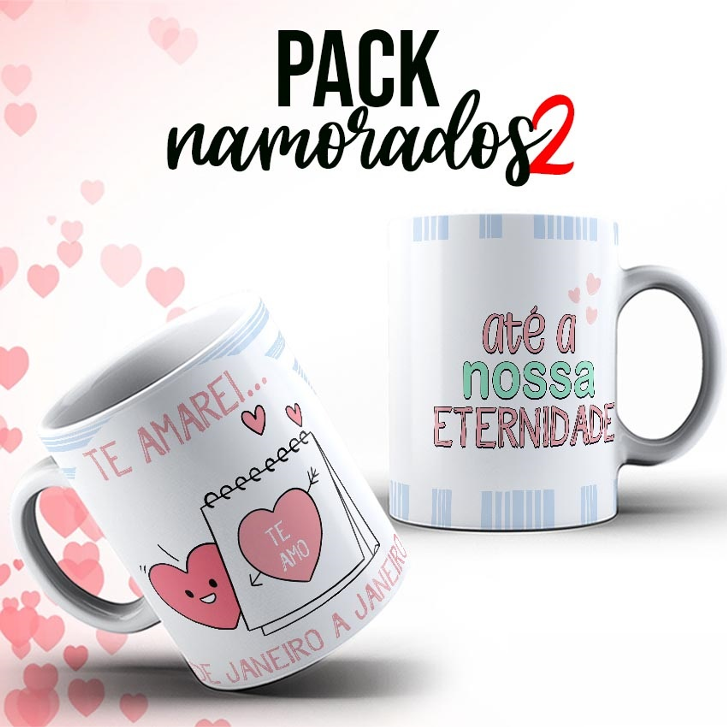 10 Artes Caneca Dia dos Namorados Arquivos Editável  3