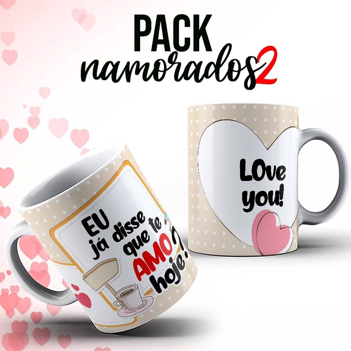 10 Artes Caneca Dia dos Namorados Arquivos Editável  6