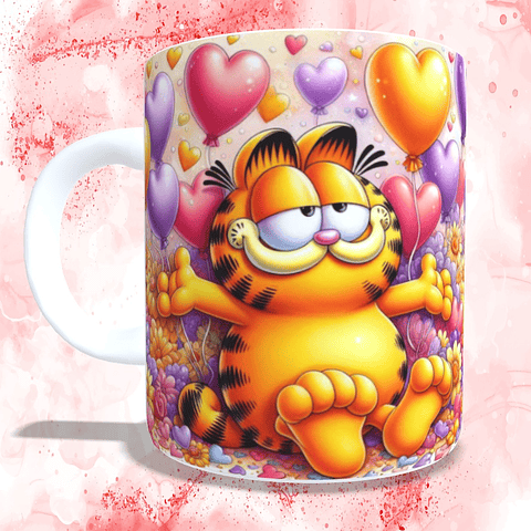 11 Artes Caneca Garfild 3D Arquivos em Jpg