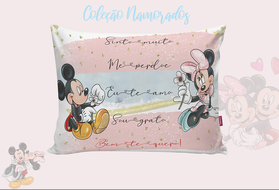 6 Artes Caneca e Camisa Dia dos Namorados Mickey e Minnie Arquivos Editável  11