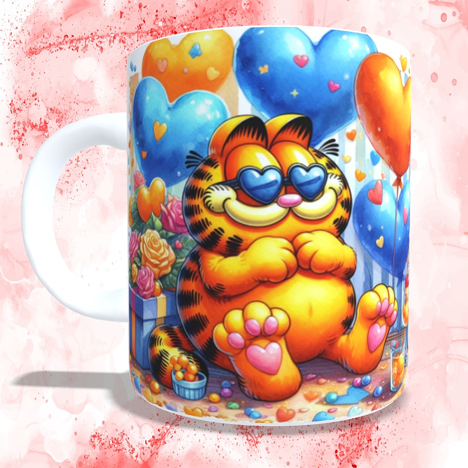 11 Artes Caneca Garfild 3D Arquivos em Jpg 10