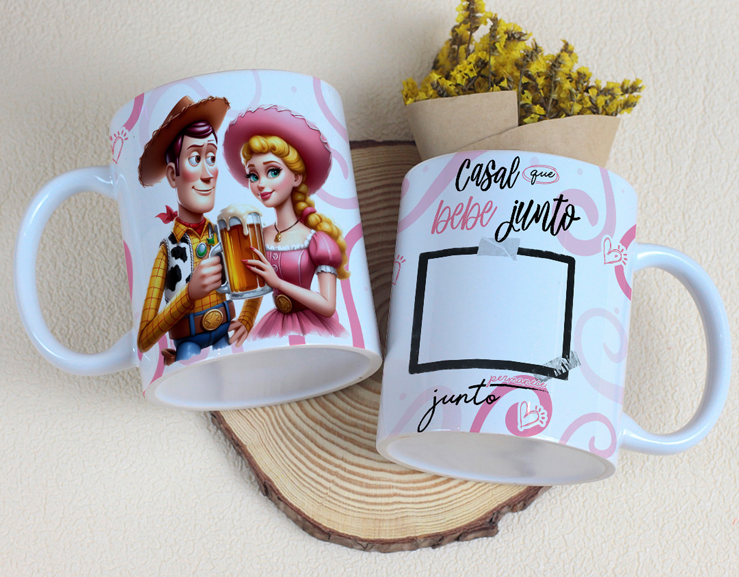 15 Artes Caneca Dia dos Namorados Casal que bebe Junto Arquivos Editável 5
