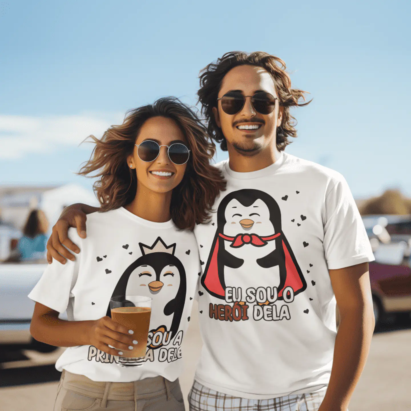 19 Artes Caneca Azulejo e Camisa Dia dos Namorados Pinguins Cute Arquivos Editável 7