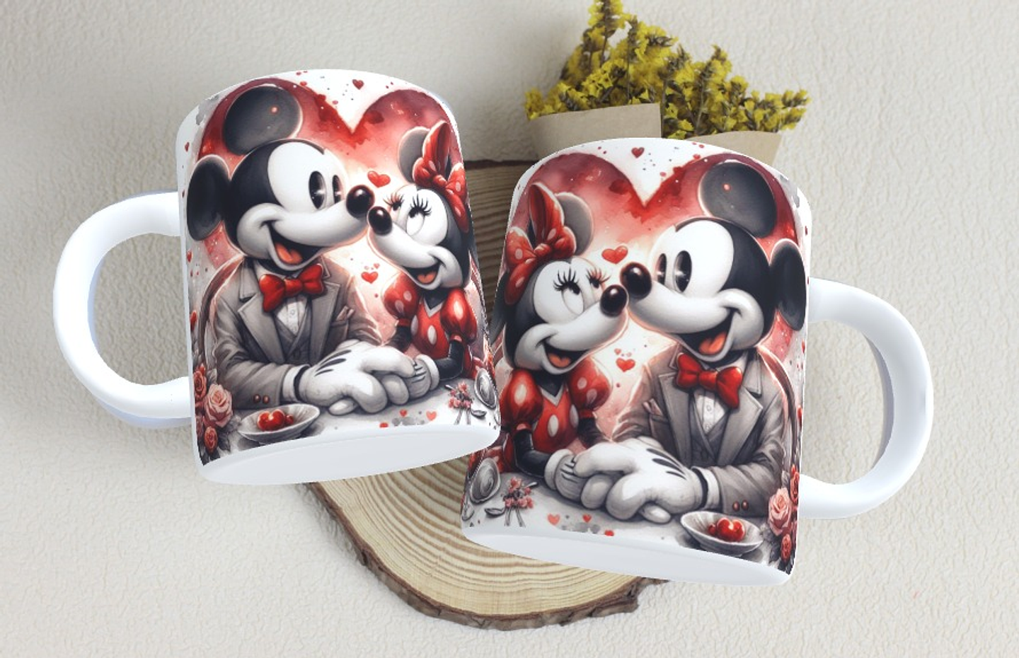 15 Artes Caneca Dia dos Namorados  Mickey e Minnie Arquivos em Jpg 9
