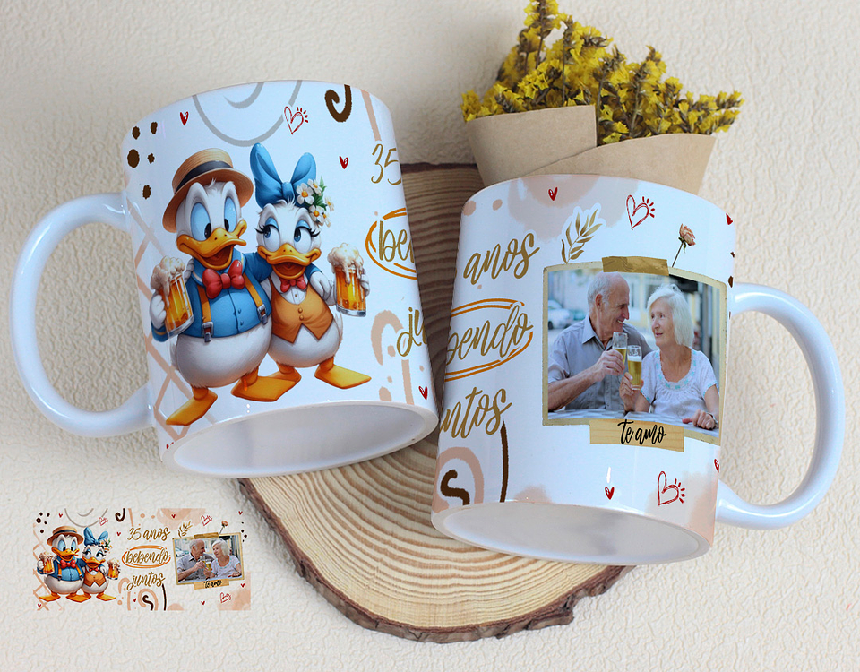 15 Artes Caneca Dia dos Namorados Casal que bebe Junto Arquivos Editável 10