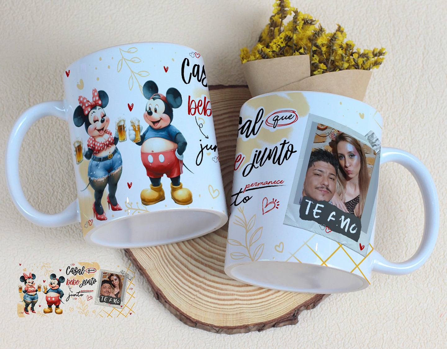15 Artes Caneca Dia dos Namorados Casal que bebe Junto Arquivos Editável 11