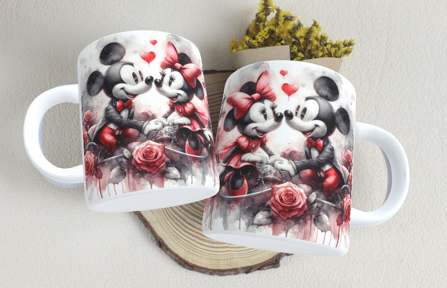 15 Artes Caneca Dia dos Namorados  Mickey e Minnie Arquivos em Jpg 11