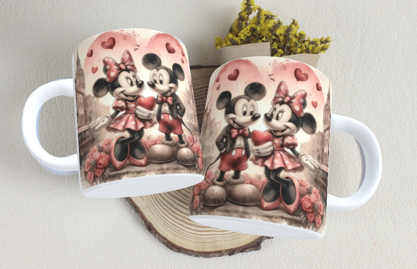 15 Artes Caneca Dia dos Namorados  Mickey e Minnie Arquivos em Jpg 13