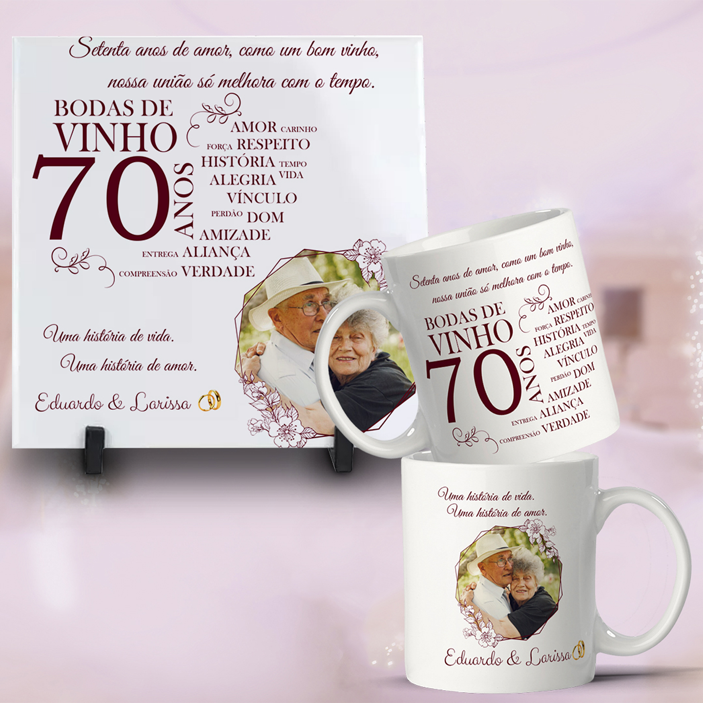 25 Artes Caneca e Azulejo Bodas de Casamento arquivo Editável  14