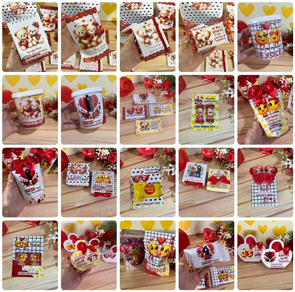 Arquivos de corte Dia dos namorados Mimos Ursinhos e Outros em Pdf 1