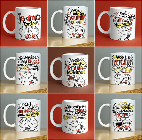 35 Artes para Caneca Dia dos Namorados Arquivo em Jpg 