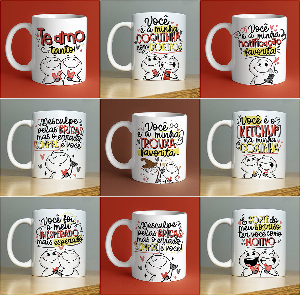 35 Artes para Caneca Dia dos Namorados Arquivo em Jpg  1