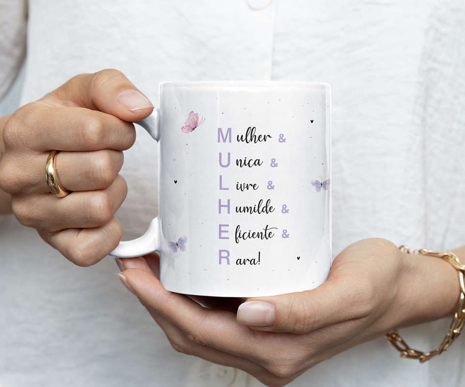 14 Artes para Caneca Dia das Mulheres Arquivo Editável 2