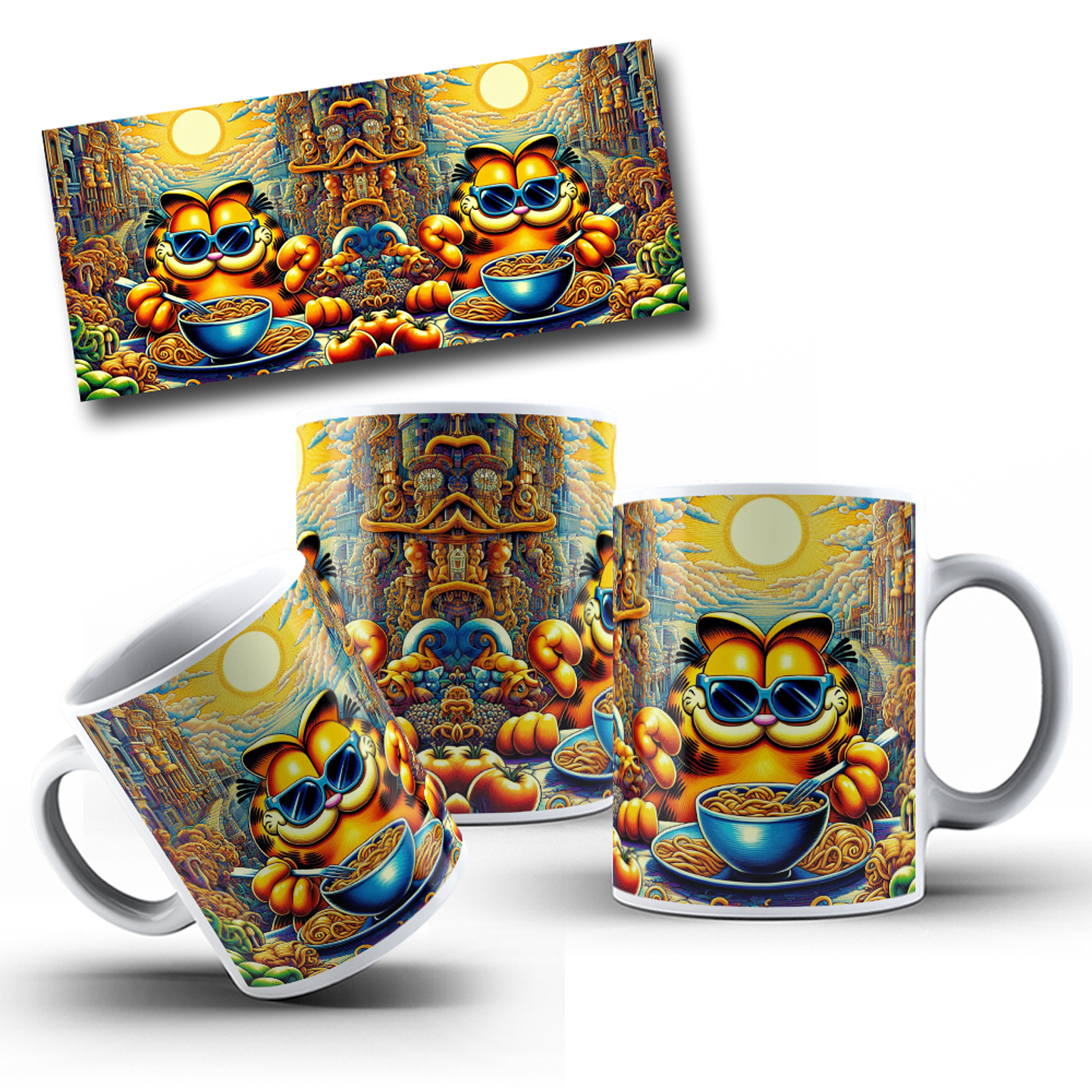 15 Artes para Caneca Garfild Arquivo em Png 12