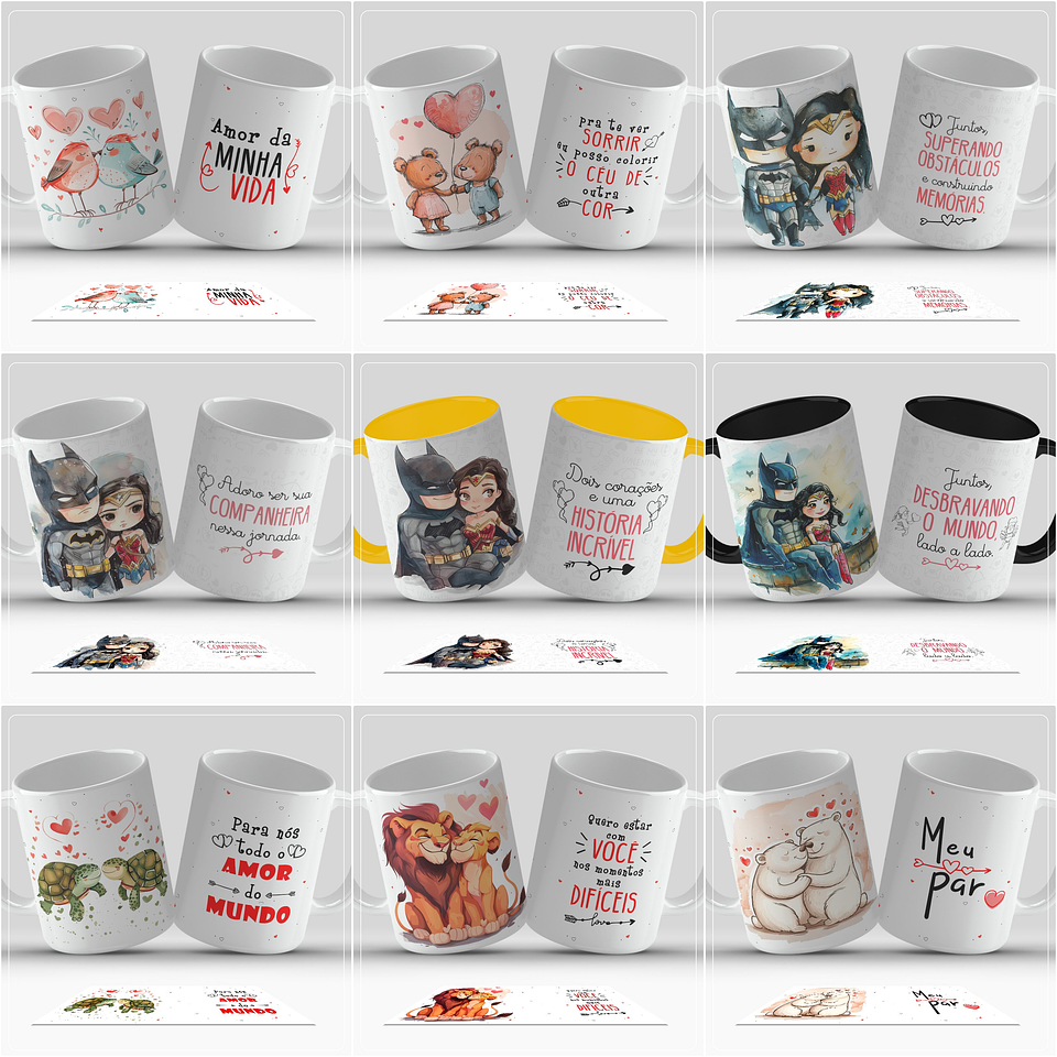 28 Artes para Caneca Dia dos Namorados Arquivo em Jpg 1