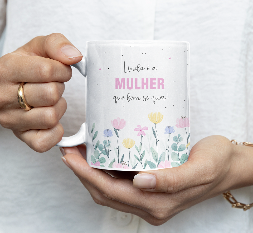 14 Artes para Caneca Dia das Mulheres Arquivo Editável 7