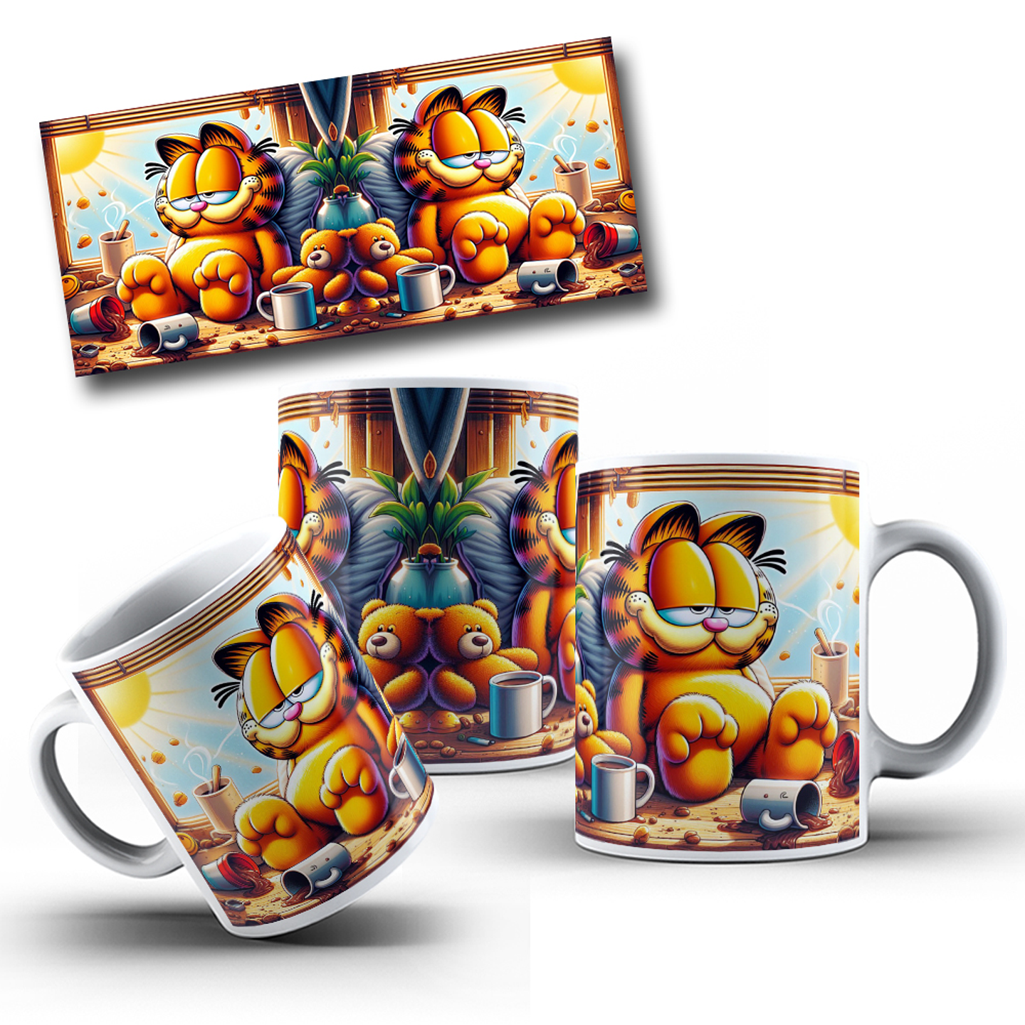15 Artes para Caneca Garfild Arquivo em Png 15