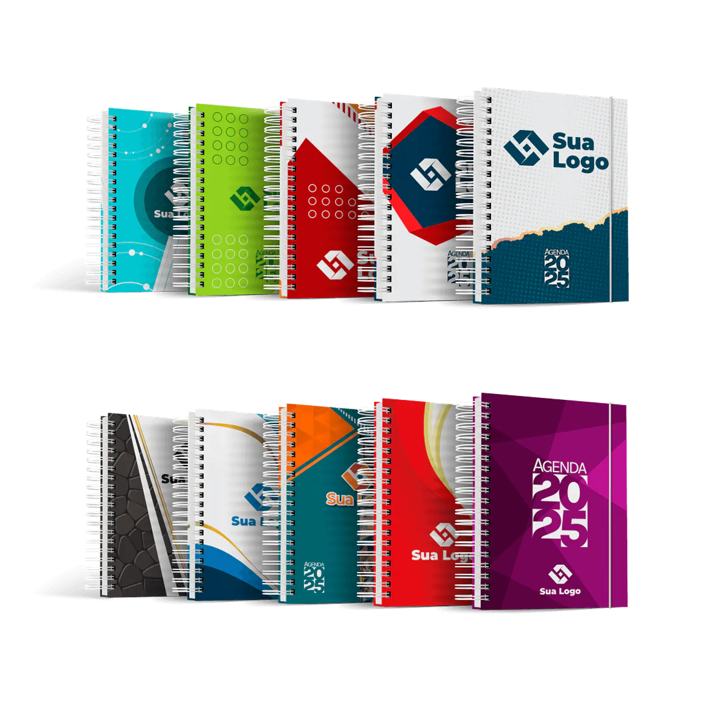 Combo Agendas Comercial 2025 em Vetor Arquivo Editável  5