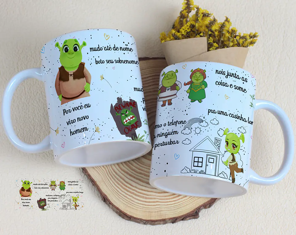 4 Artes para Caneca Dia dos Namorados Musical Arquivo Editável 4