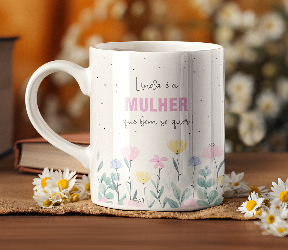14 Artes para Caneca Dia das Mulheres Arquivo Editável 10