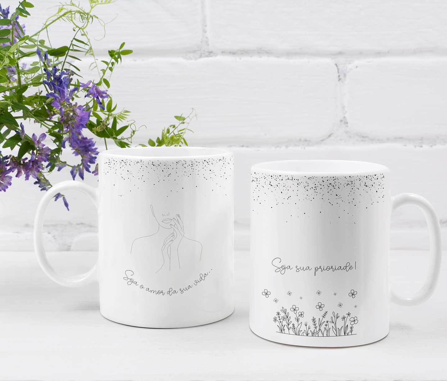 14 Artes para Caneca Dia das Mulheres Arquivo Editável 14