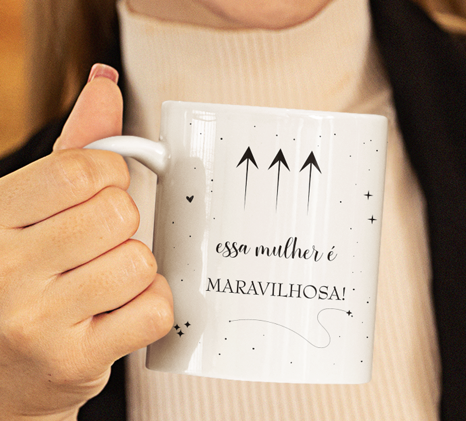 14 Artes para Caneca Dia das Mulheres Arquivo Editável 15