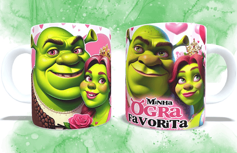 7 Artes para Caneca Fiona Shuerk Dia dos Namorados Arquivo em Jpg