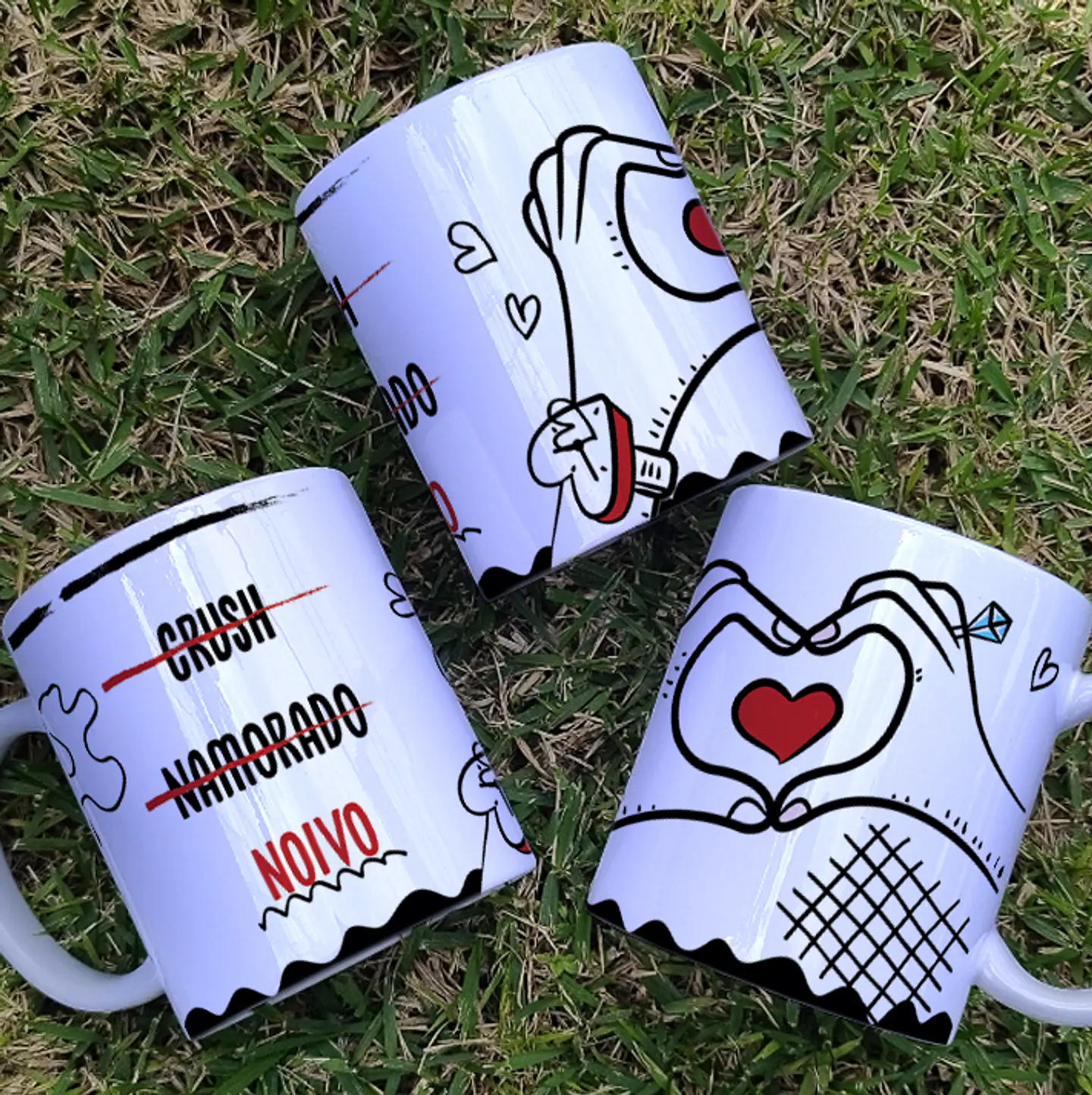 4 Artes para Caneca Crusch Namorada Noiva Arquivo Editável  2