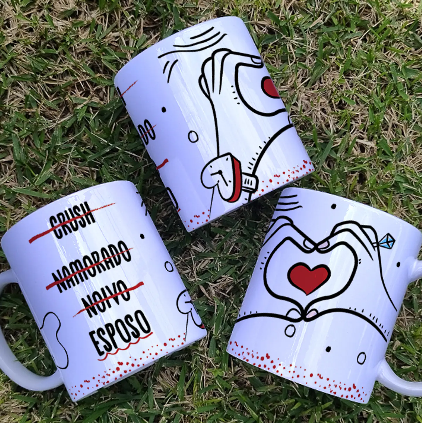 4 Artes para Caneca Crusch Namorada Noiva Arquivo Editável  4